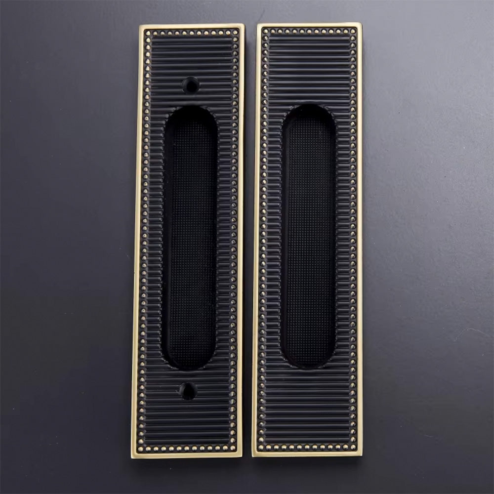 Dooroom Brass Sliding Door Handles Modern Stripy Push Pull Hidden Handle Interior Living Room Bathroom Balcony Keyless DOOROOM