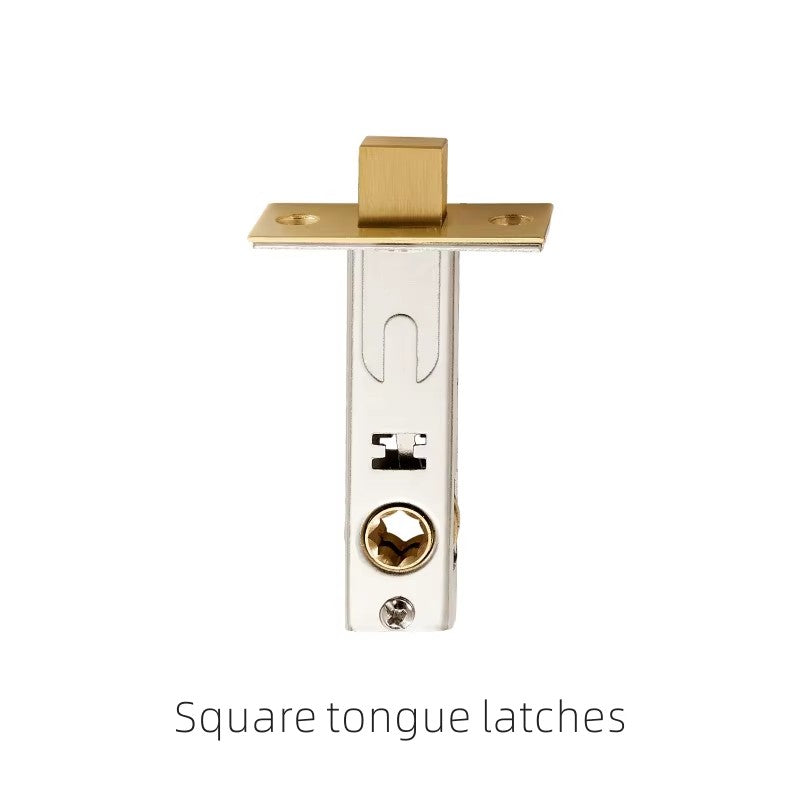 Dooroom Brass Knurled Door Lock Set Black Gold Interior Bedroom Bathroom Double Wood Door Lever Set Dummy Privacy DOOROOM