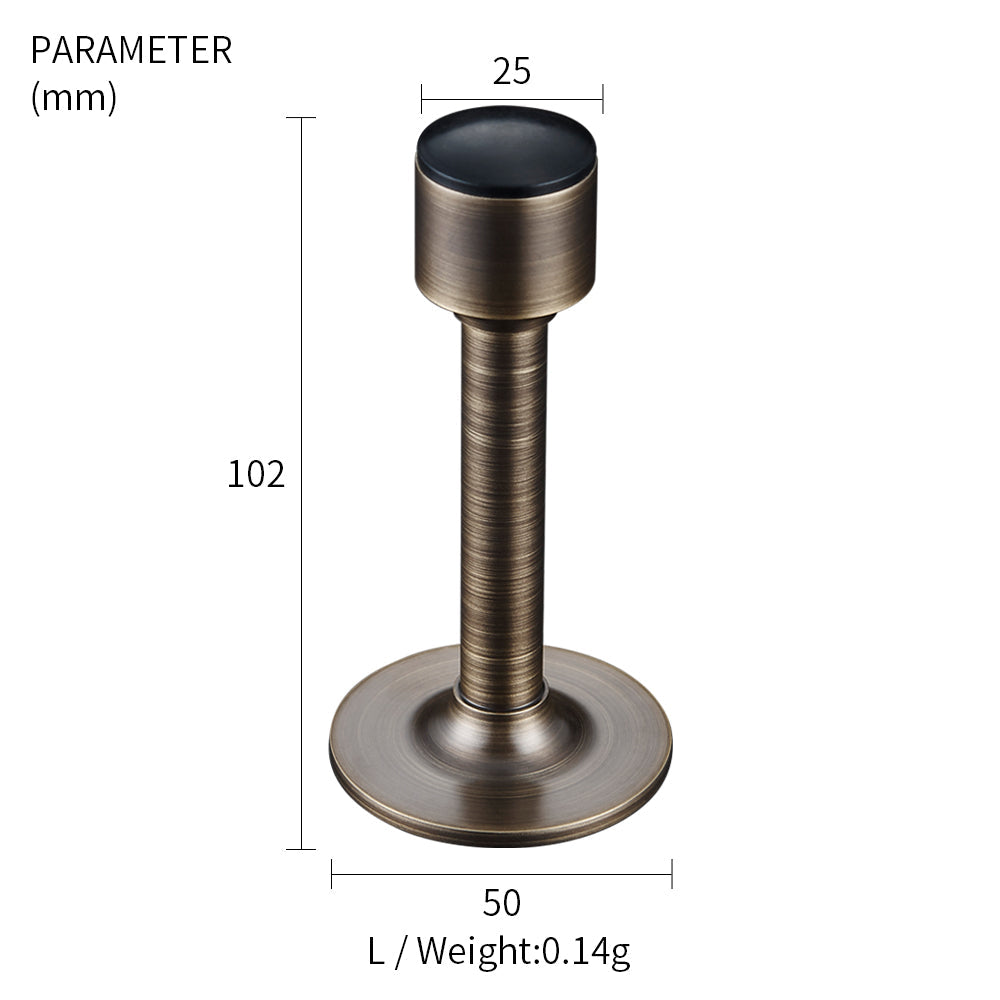 Dooroom Brass Door Stops Hole Free Bathroom Door Stopper Heavy Duty Floor Wall Mount Bumper Non-magnetic Door Holder Catch DOOROOM