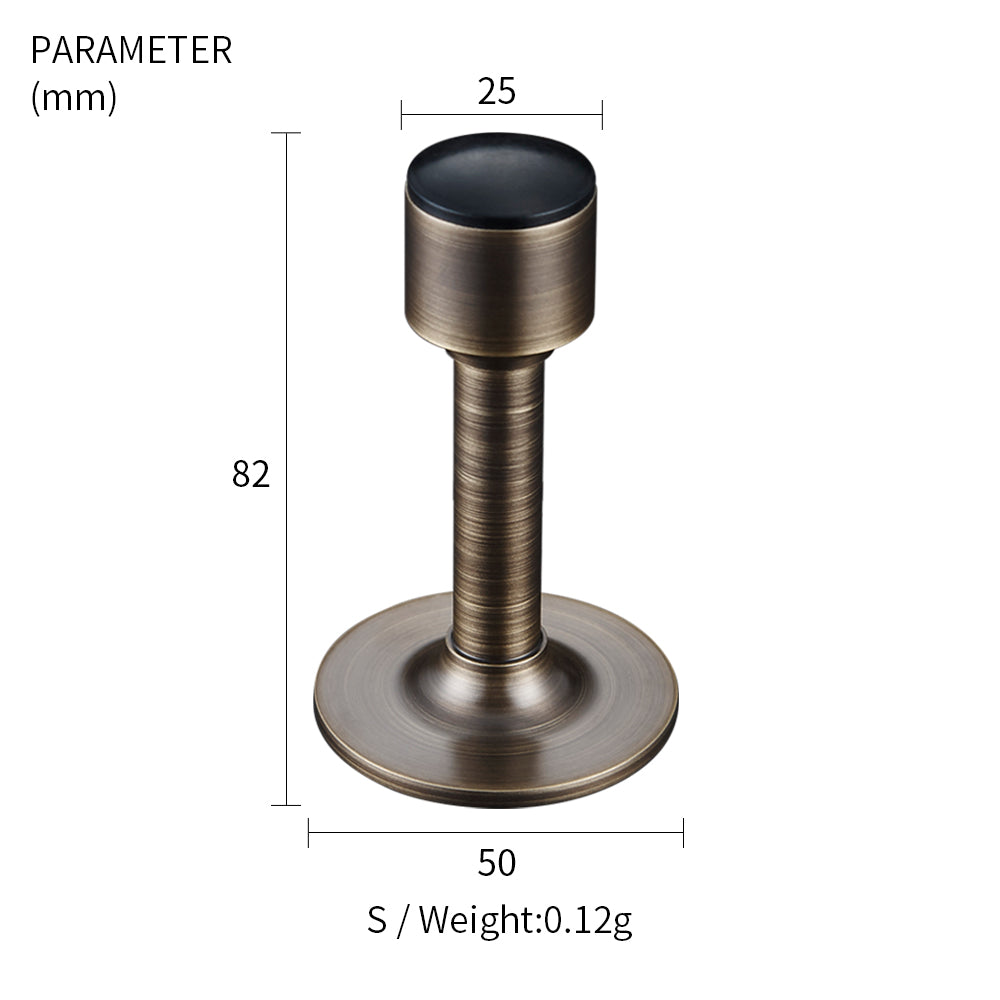 Dooroom Brass Door Stops Hole Free Bathroom Door Stopper Heavy Duty Floor Wall Mount Bumper Non-magnetic Door Holder Catch DOOROOM