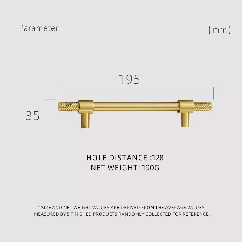 Dooroom Brass Furniture Handles T-bar Black Gold Knurled Textured Modern Italy Wardrobe Dresser Cupboard Cabinet Drawer Pulls DOOROOM