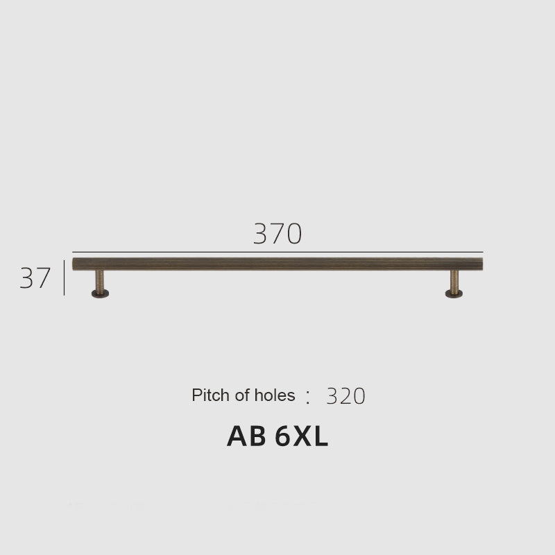 Dooroom Brass Linear Stripe Furniture Handles Antique Brass Cupboard Wardrobe Dresser Shoe Box Drawer Cabinet T-bar Pulls DOOROOM