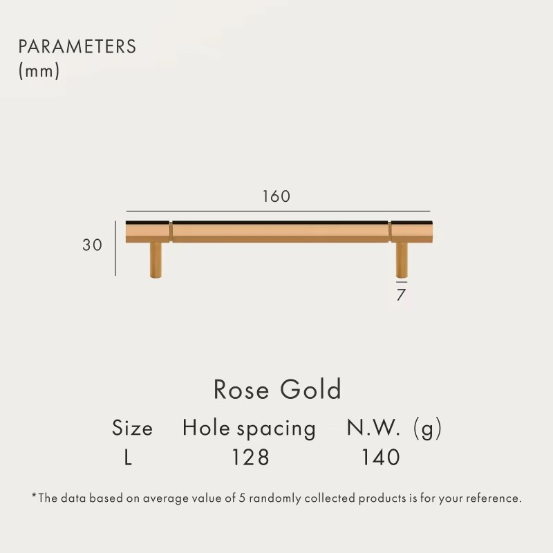 Dooroom Brass Furniture Handles Shiny Rose Gold Black Titanium Bright Chrome Cupboard Wardrobe Dresser Drawer Cabinet Pulls DOOROOM