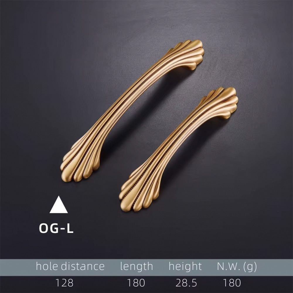 Dooroom Brass Handles New European American Diplopore Stripe Wardrobe Dresser Cupboard Cabinet Drawer Shoe Box Furniture Pulls DOOROOM