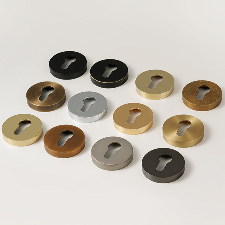 Dooroom Brass Door Handle Accessories Euro Cylinder Escutcheon Rose Cover Matt Brass Antique Bronze Black DOOROOM
