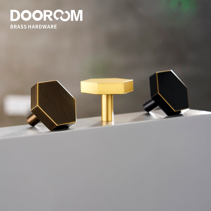 Dooroom Brass Furniture Handles Nordic Ins Gold Black Bronze White Wood Door Wardrobe Dresser Cupboard Drawer Cabinet Pull Knob DOOROOM