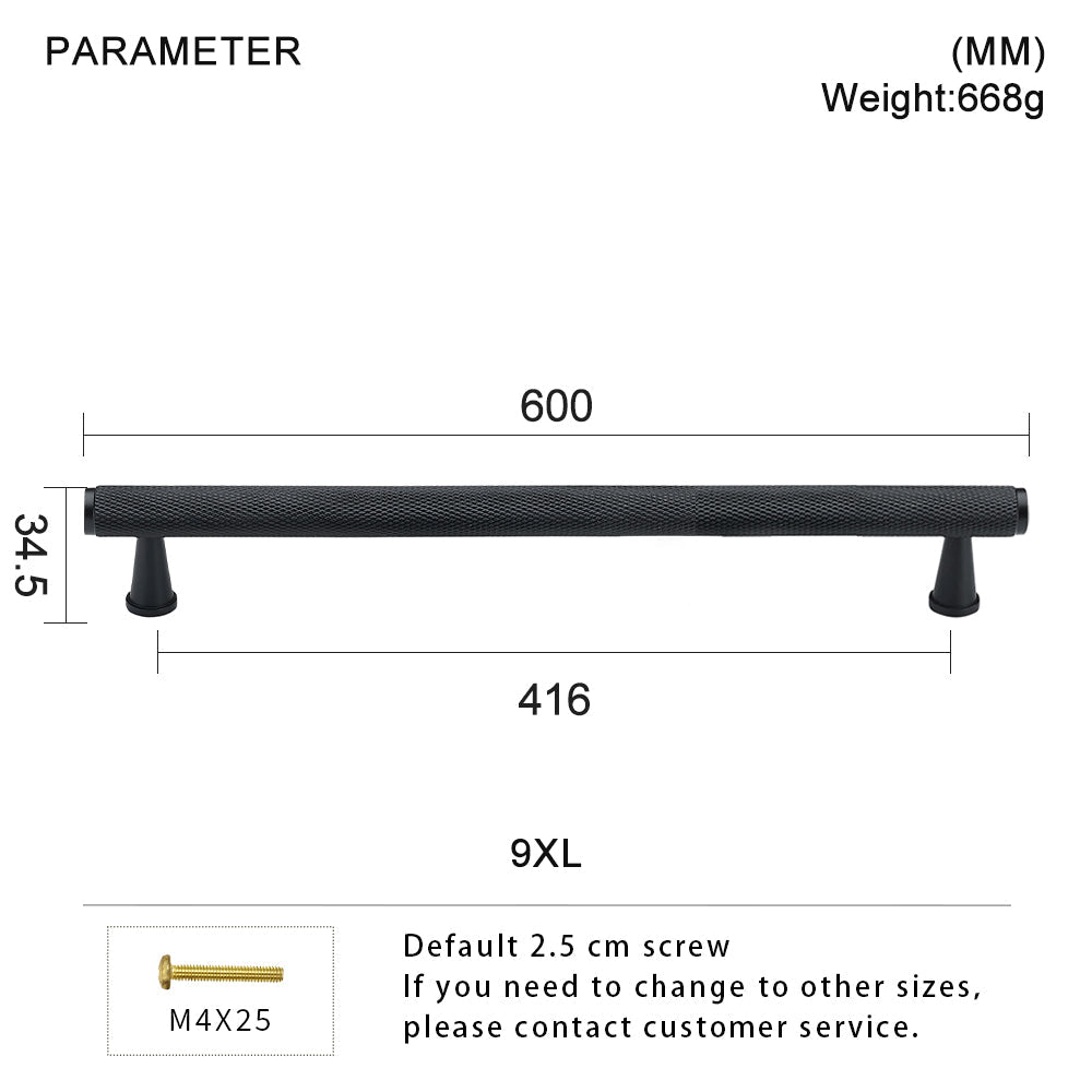 Dooroom Brass Knurled Devise Furniture Handles Gold Black Modern Wardrobe Cabinet Dresser Cupboard Drawer Pulls Knobs Bar DOOROOM