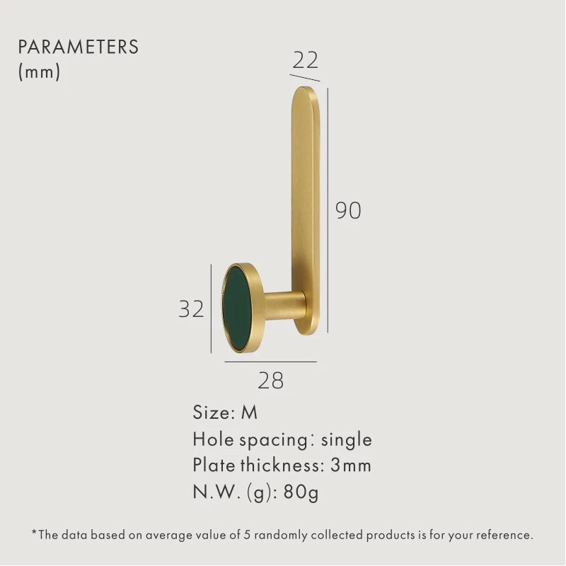 Dooroom Brass Real Leather Cabinet Handles Cupboard Door Pulls Bearing Hooks Bathroom Indoor Kitchen Hallway Wall Clothes Hook DOOROOM