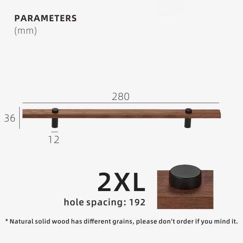 Dooroom Walnut Brass Furniture Handles Long Modern Pulls Cupboard Wardrobe Dresser Shoe Box Wine Bar Drawer Cabinet Knobs DOOROOM