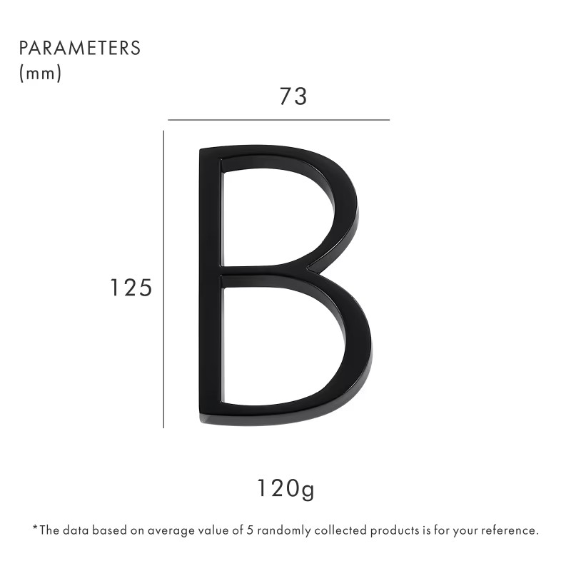 Dooroom Zinc Alloy Digits 0-9 Letters A B C Company Names Door Plate House Number Room Number Hotel Floor Number Villa Signboard DOOROOM