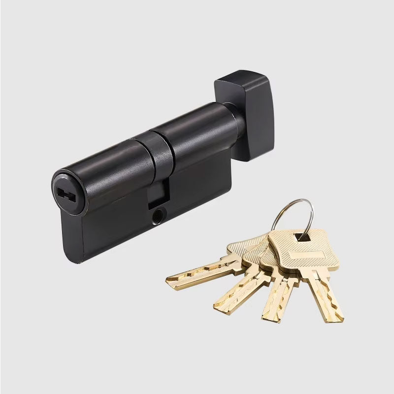 Dooroom Thumb-Turn Euro Cylinder Door Lock Barrel 75mm Brass Made Multi Colours Optional DOOROOM