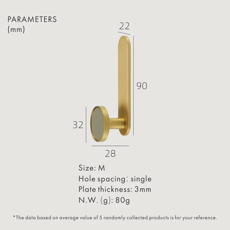 Dooroom Brass Real Leather Cabinet Handles Cupboard Door Pulls Bearing Hooks Bathroom Indoor Kitchen Hallway Wall Clothes Hook DOOROOM