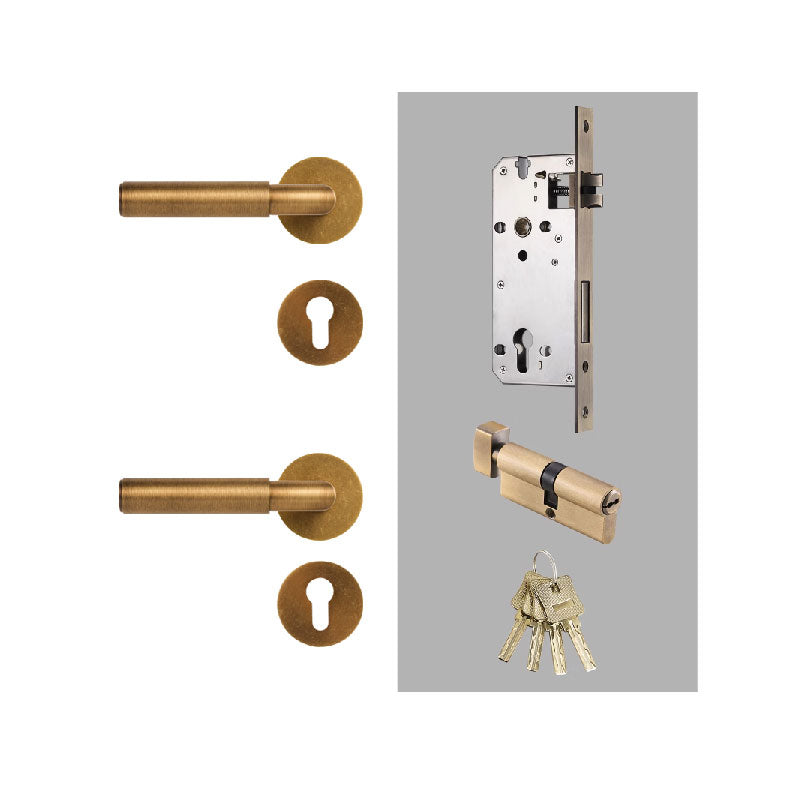 Dooroom Brass Door Lock Simplicity In Solid Colours Interior Bedroom Bathroom Lock Door Dummy Lock Passage Privacy Lock DOOROOM