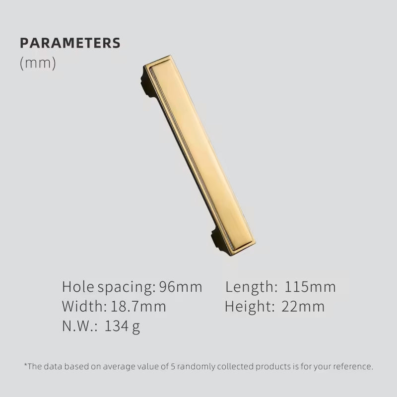 Dooroom Brass Furniture Handles Modern American Shiny Gold PVD Pulls Wardrobe Dresser Cupboard Cabinet Drawer Show Box Knobs DOOROOM