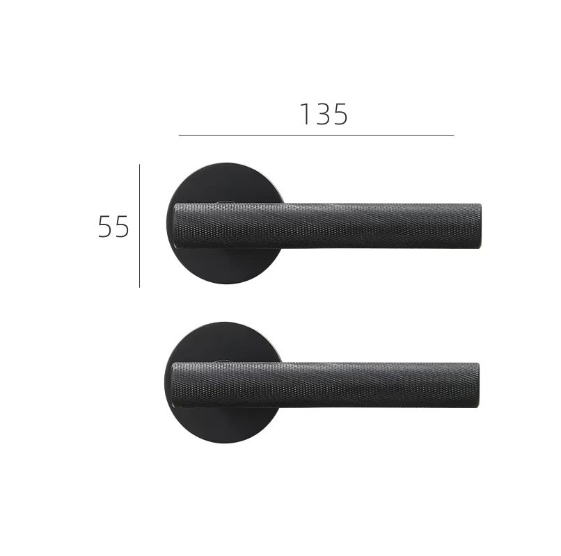 Dooroom brass knurled thumb turn key latch lever handle cylinder key escutcheon passage room lock DOOROOM