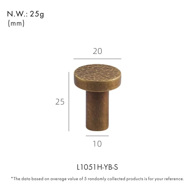 Dooroom Brass Furniture Handles Modern Hammered Round Hexagon Pulls Wardrobe Dresser Cupboard Cabinet Drawer Wine Bar Knobs DOOROOM
