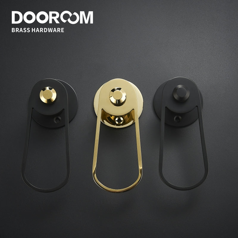 DOOROOM Brass Door Lever Value Magnetic Mute Black Gold Color Ultra Modern Designer Interior Door Lock Handle Brass DOOROOM