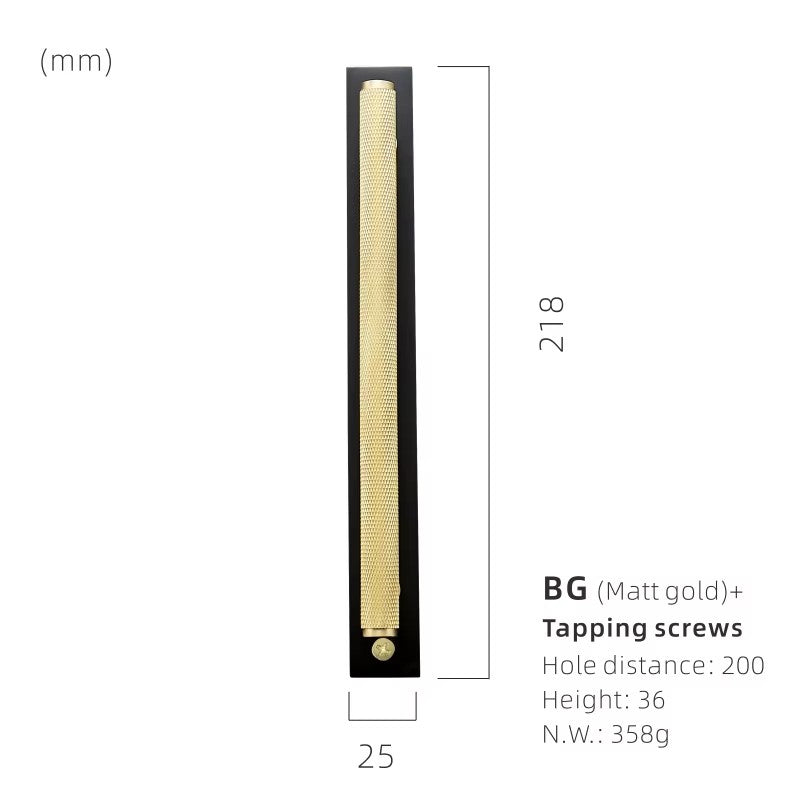 Dooroom Brass Furniture Knurled Unfold/Conceal Install Modern Gold Black Wardrobe Dresser Cupboard Cabinet Drawer Pulls  bar DOOROOM
