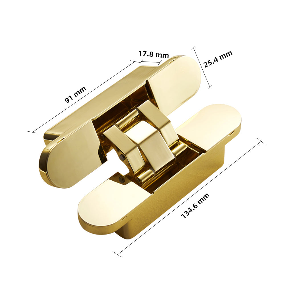 Dooroom Brass Invisible Door Hinge Hidden Solid Wood Door Folding Door Hidden Cross 3D Hinges Gold Black Bright Chrome Hardware DOOROOM