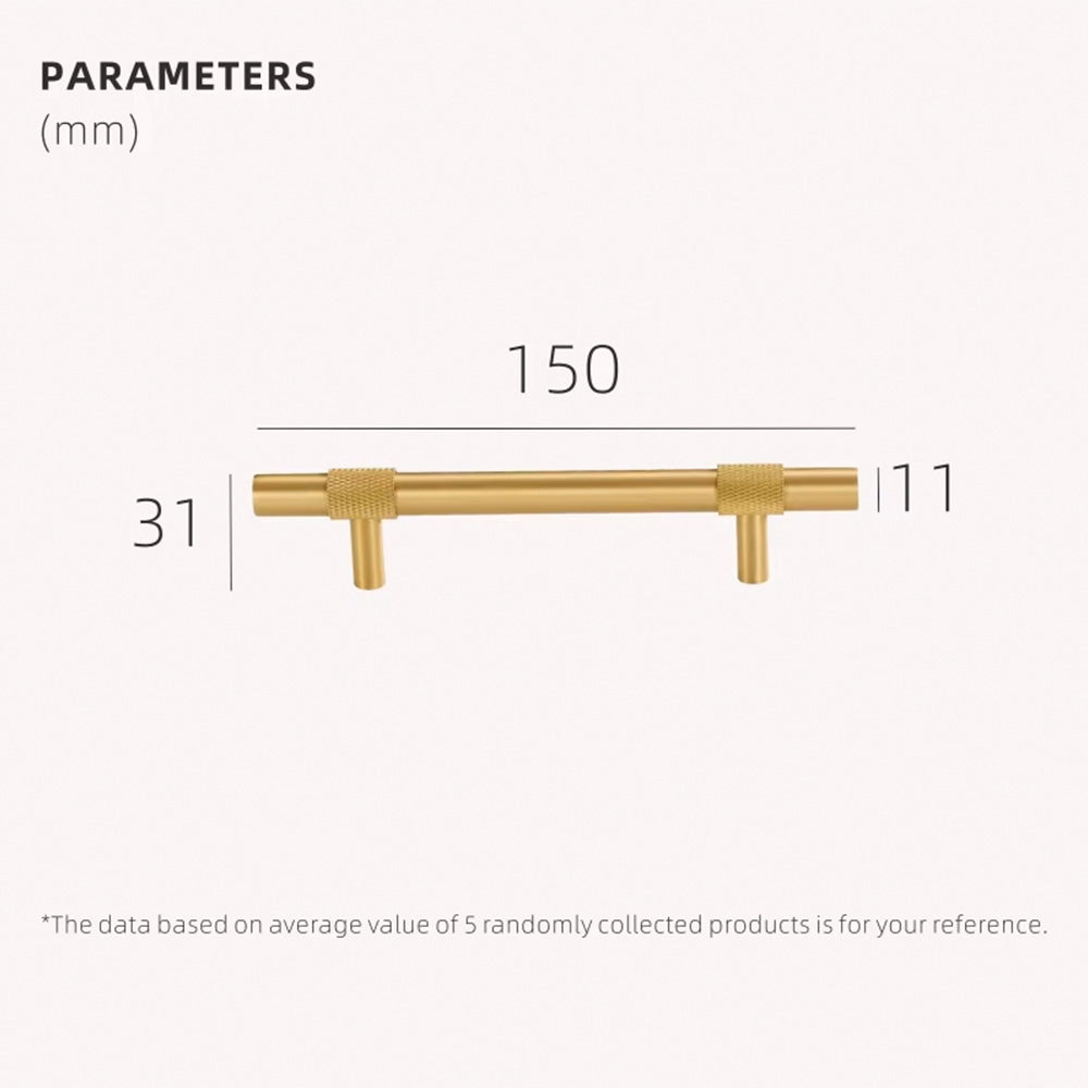 Dooroom Brass Furniture Handles Modern Knurling Black Gold Pulls Wardrobe Dresser Cupboard Cabinet Drawer Shoe Box Knobs DOOROOM