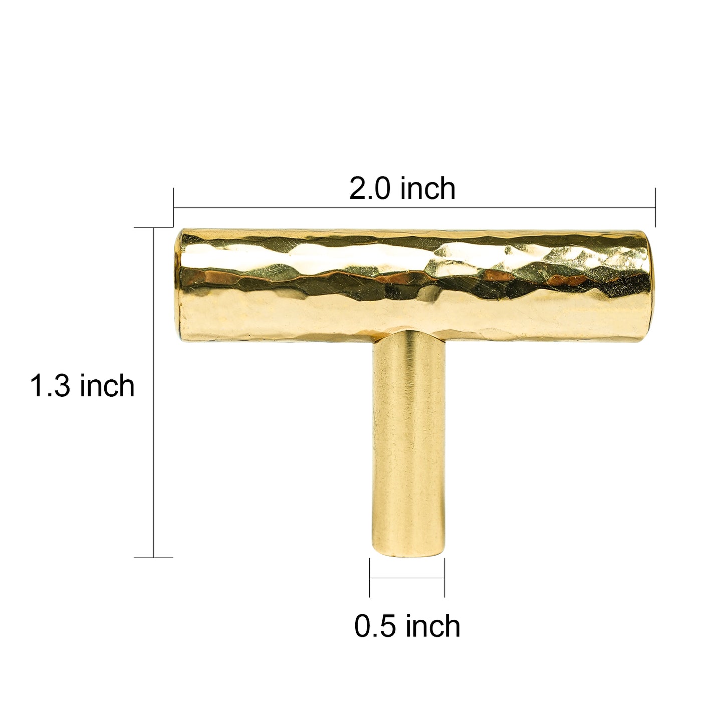 Set of 6 Vintage Hammered Bar Pulls DOOROOM