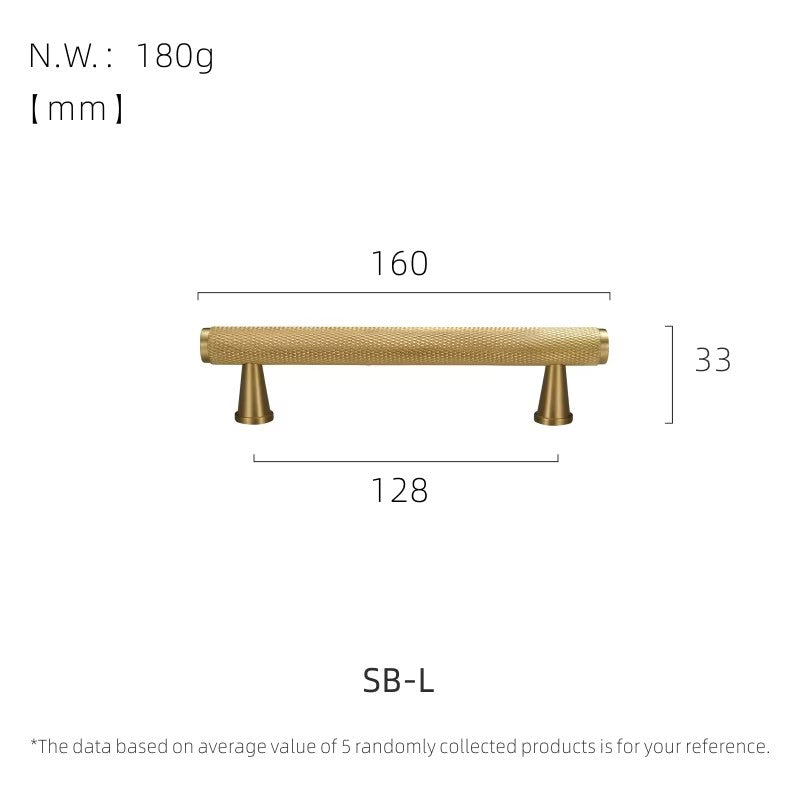 Dooroom Brass Long Furniture Handles Knurled  Wardrobe Dresser Cupboard Cabinet Drawer Refrigerator Door Pulls Knobs DOOROOM