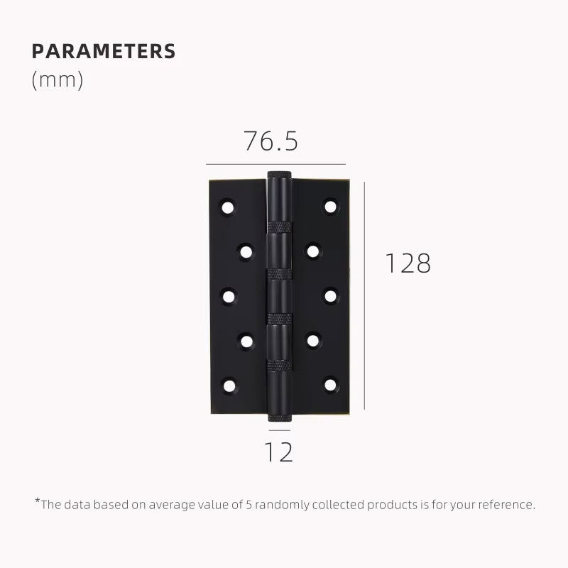 Dooroom Brass Knurled Door Hinges Free Slot Smoothly Thickening Mute Door Hinges 4 Inch 5 Inch DOOROOM