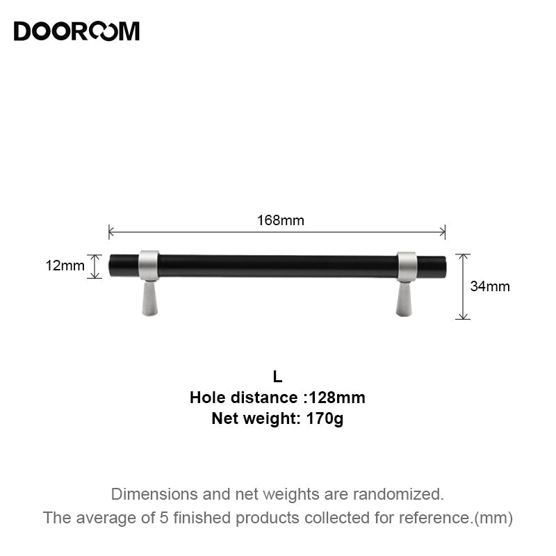 Dooroom Minimalist Furniture Handles Brass Black Walnut Original Nordic Cupboard Wardrobe Dresser Shoe Box Drawer Cabinet Knobs DOOROOM