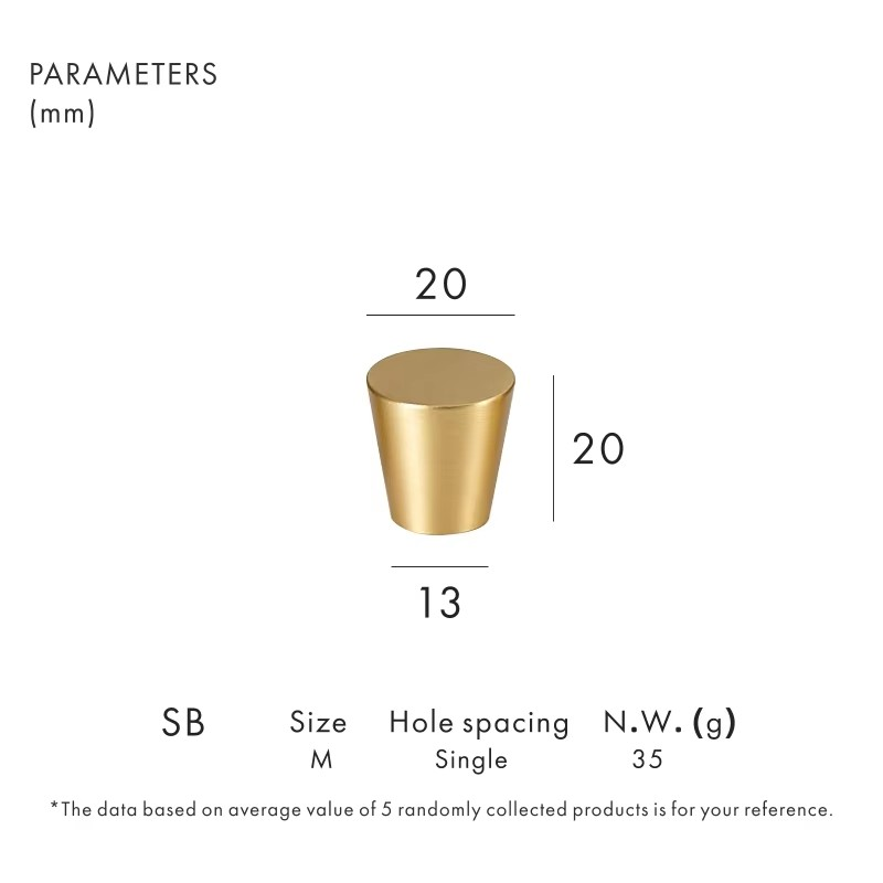 Dooroom Brass Furniture Handles Cone Simple European Chinese Cabinet Door Drawer Cupboard Wardrobe Dresser Shoe Box Pulls Knobs DOOROOM
