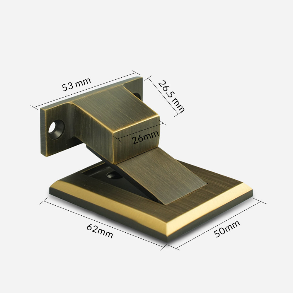 Dooroom Brass Door Stops Punch Free Invisible Magnetic Door Holder Underfloor Heating Door Bumper Catch Free Tapes DOOROOM