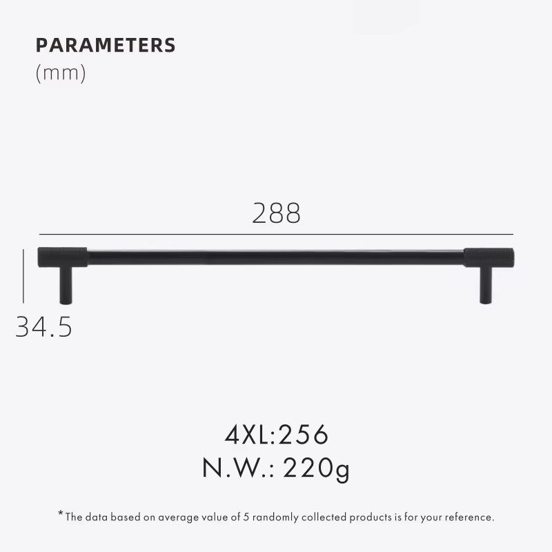 Dooroom Brass Knurling Furniture Handles Long Round Modern Pulls Cupboard Wardrobe Dresser Shoe Box Drawer Cabinet Wine Bar Knob DOOROOM